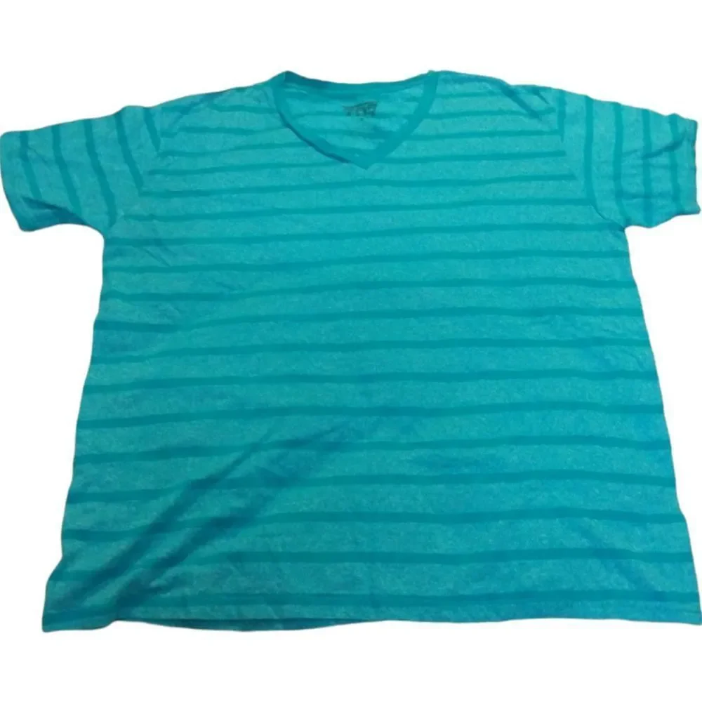 707 Women's Striped V-Neck Unisex Casual Shirt In A Large - Picture 2 of 12